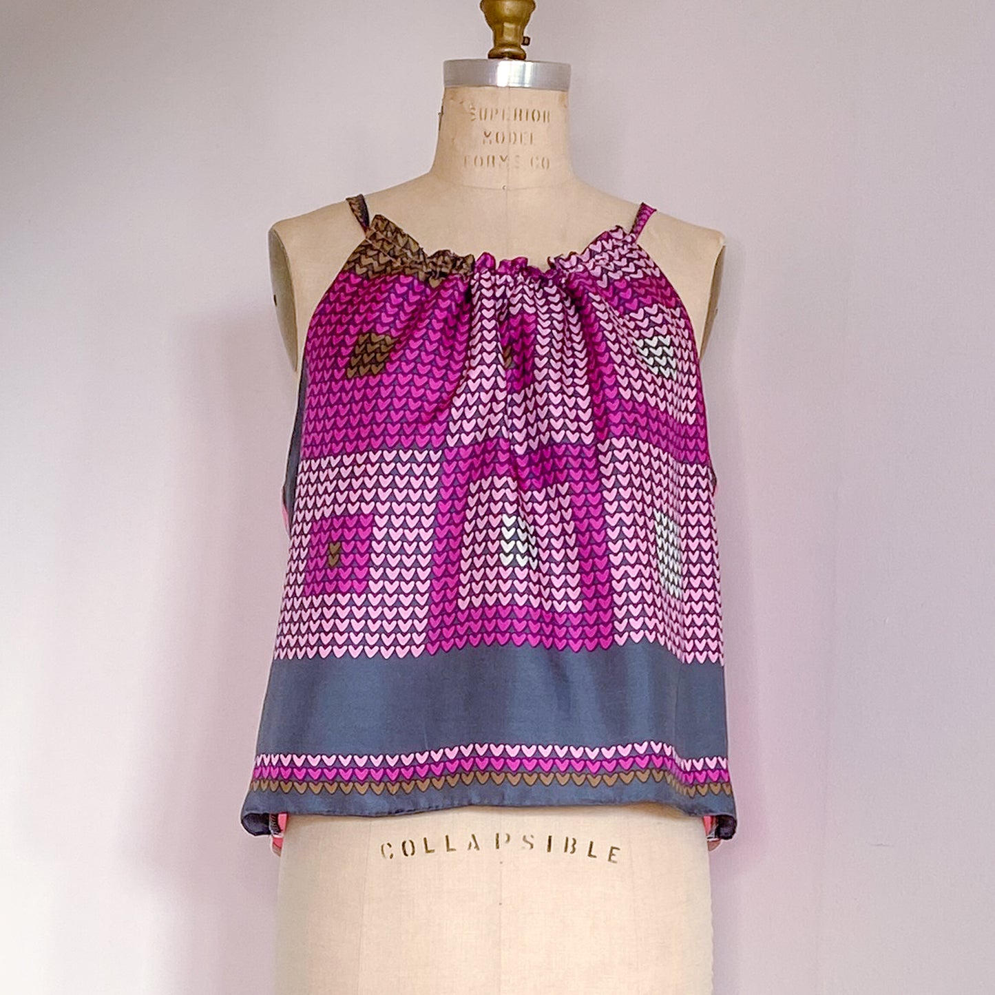 Annie top # 2 - Size Medium - One-of-a-Kind - Silk