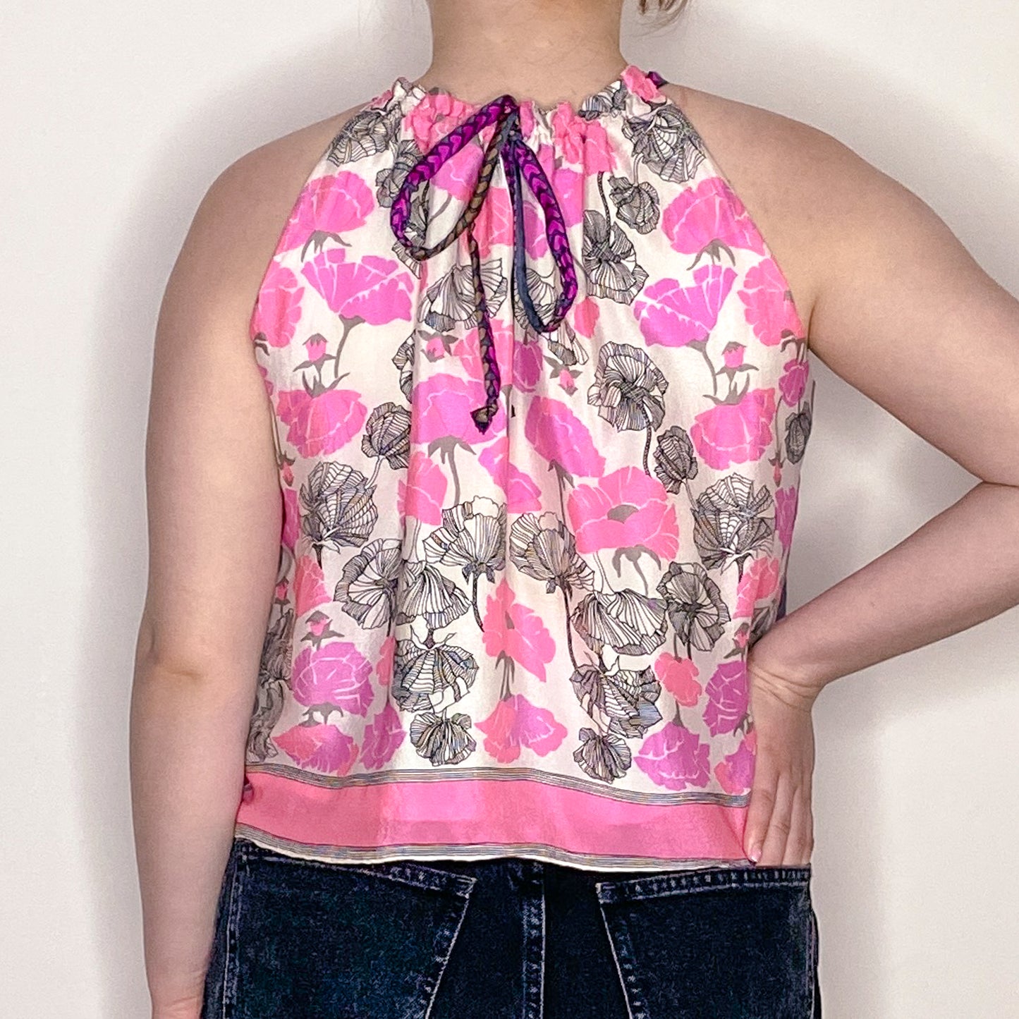 Annie top # 2 - Size Medium - One-of-a-Kind - Silk