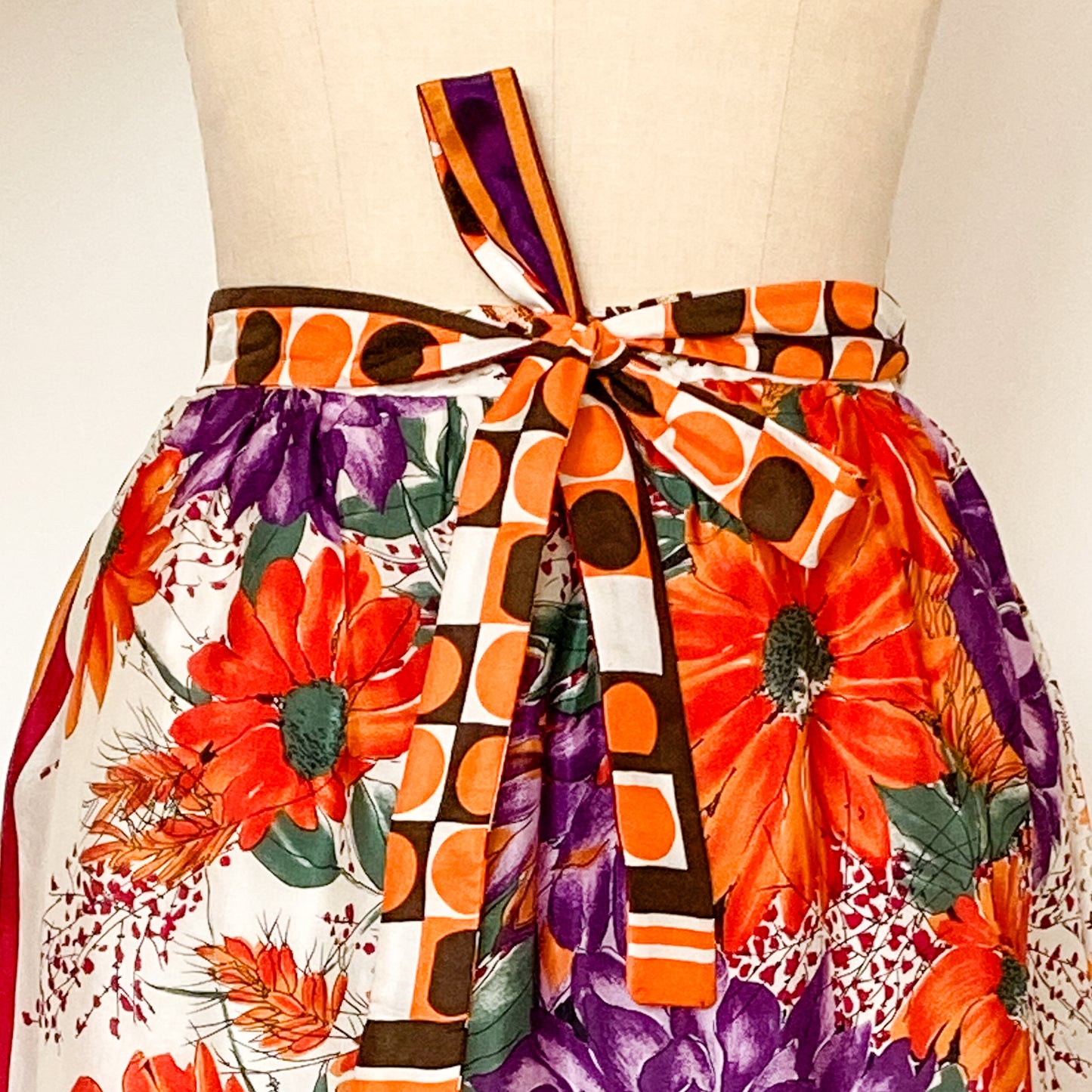 Ellie Wrap Skirt #11 - Size Large - One-of-a-kind - Silk