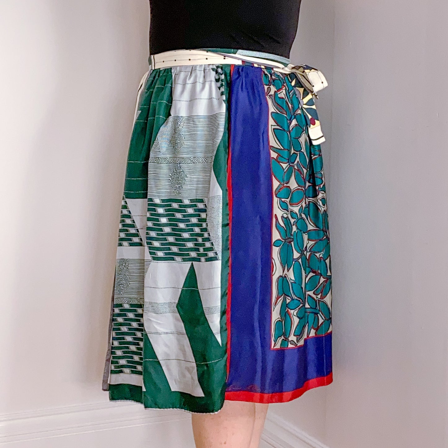 Ellie Wrap Skirt #8 - Size X-Large - One-of-a-Kind - Silk