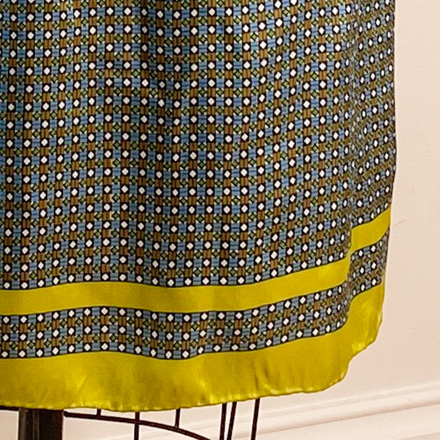 Silk Wrap Skirt Large | Upcycled Scarf Design Boho Style Skirt