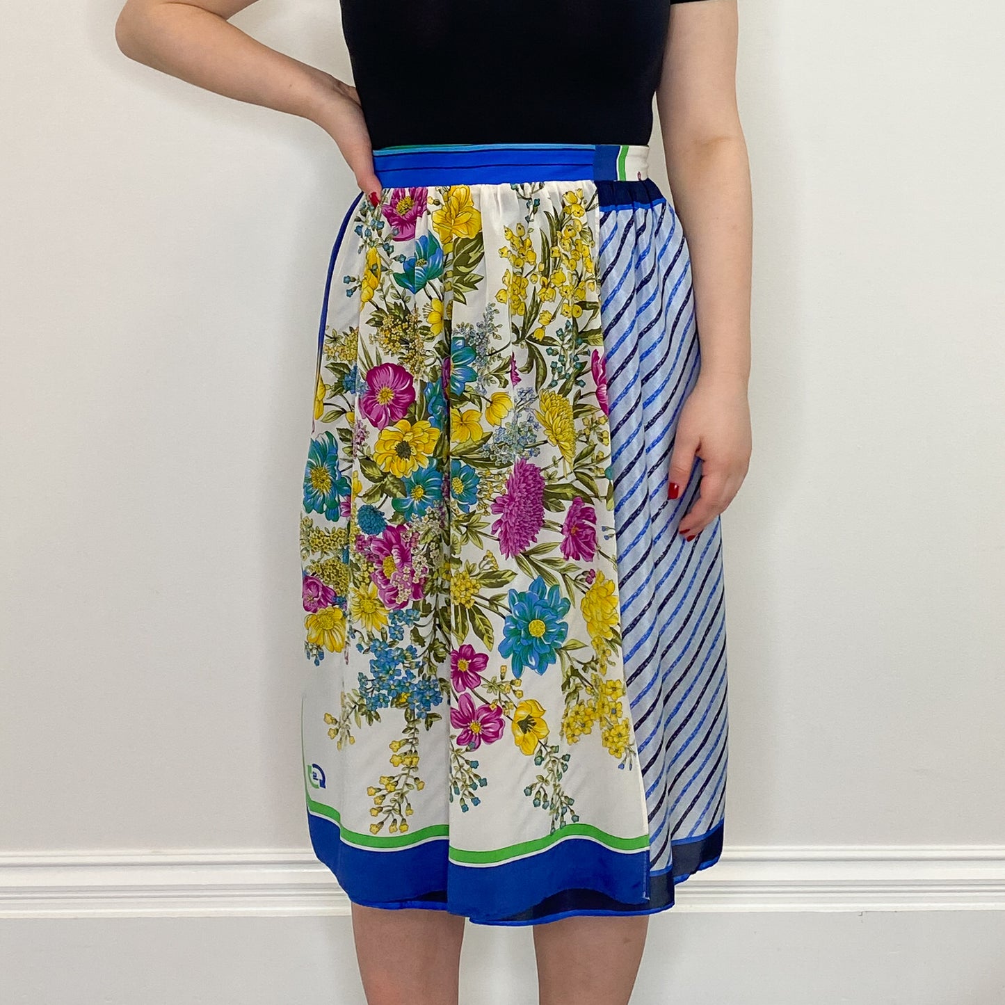 Ellie Wrap Skirt #1 - Size Medium - One-of-a-kind - Silk