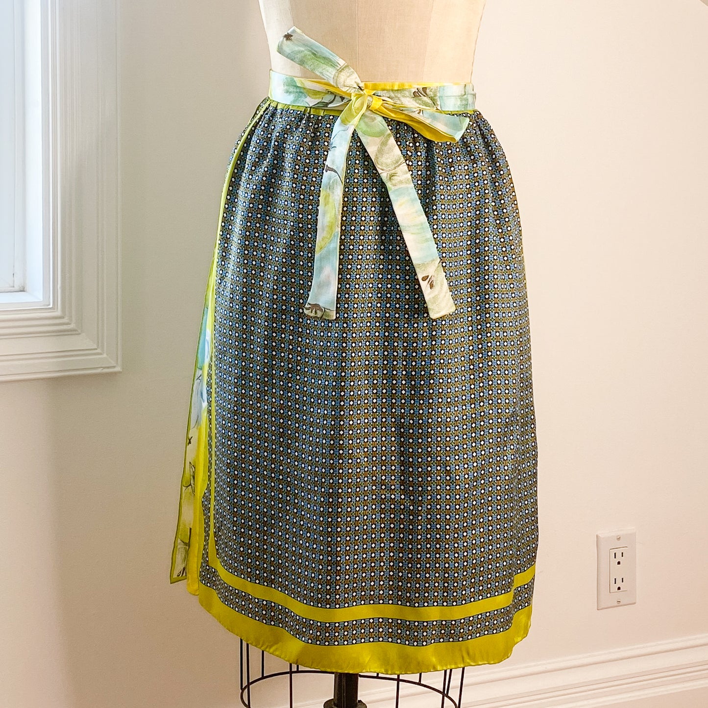 Ellie Wrap Skirt #2 - Size Large - One-of-a-kind - Silk