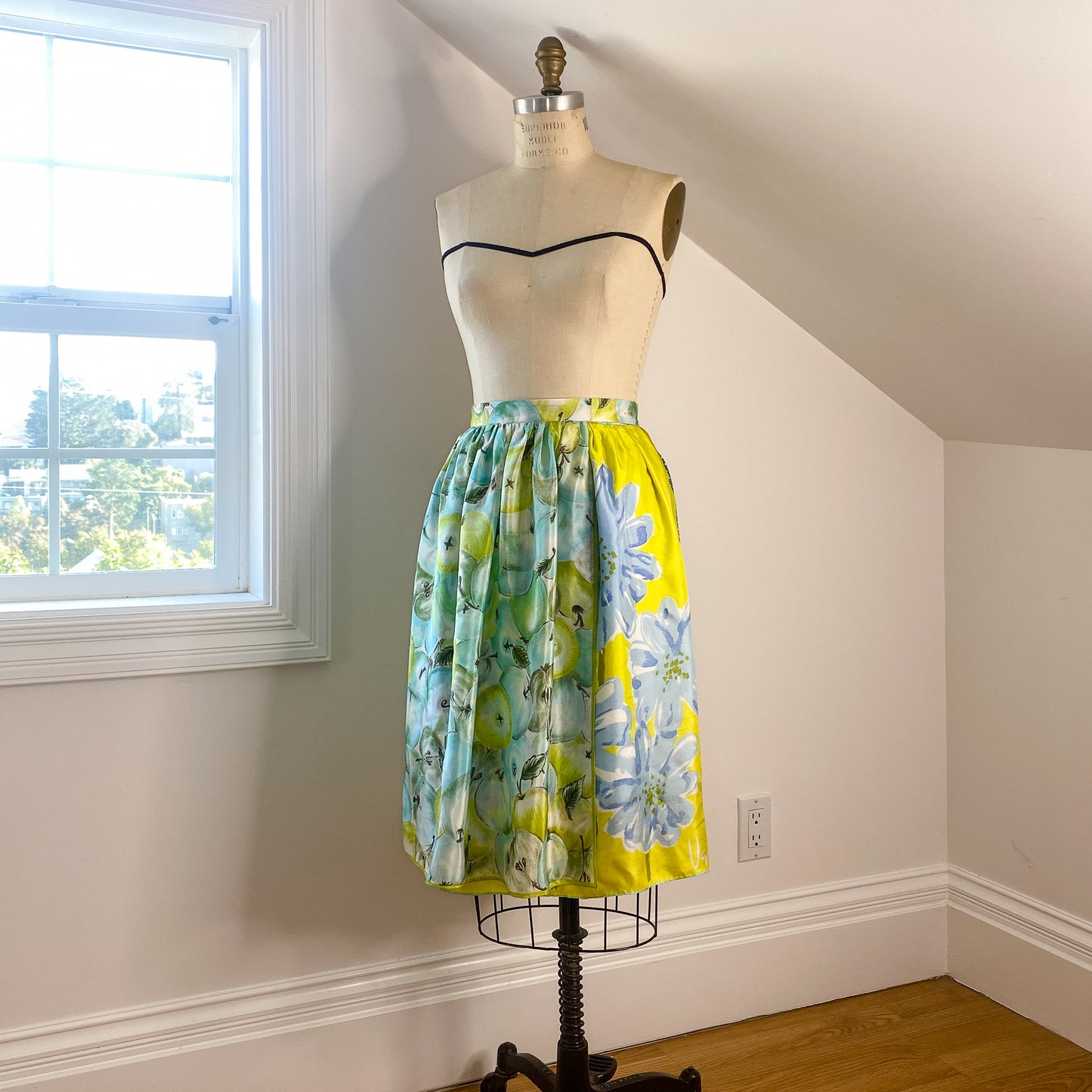 Ellie Wrap Skirt #2 - Size Large - One-of-a-kind - Silk