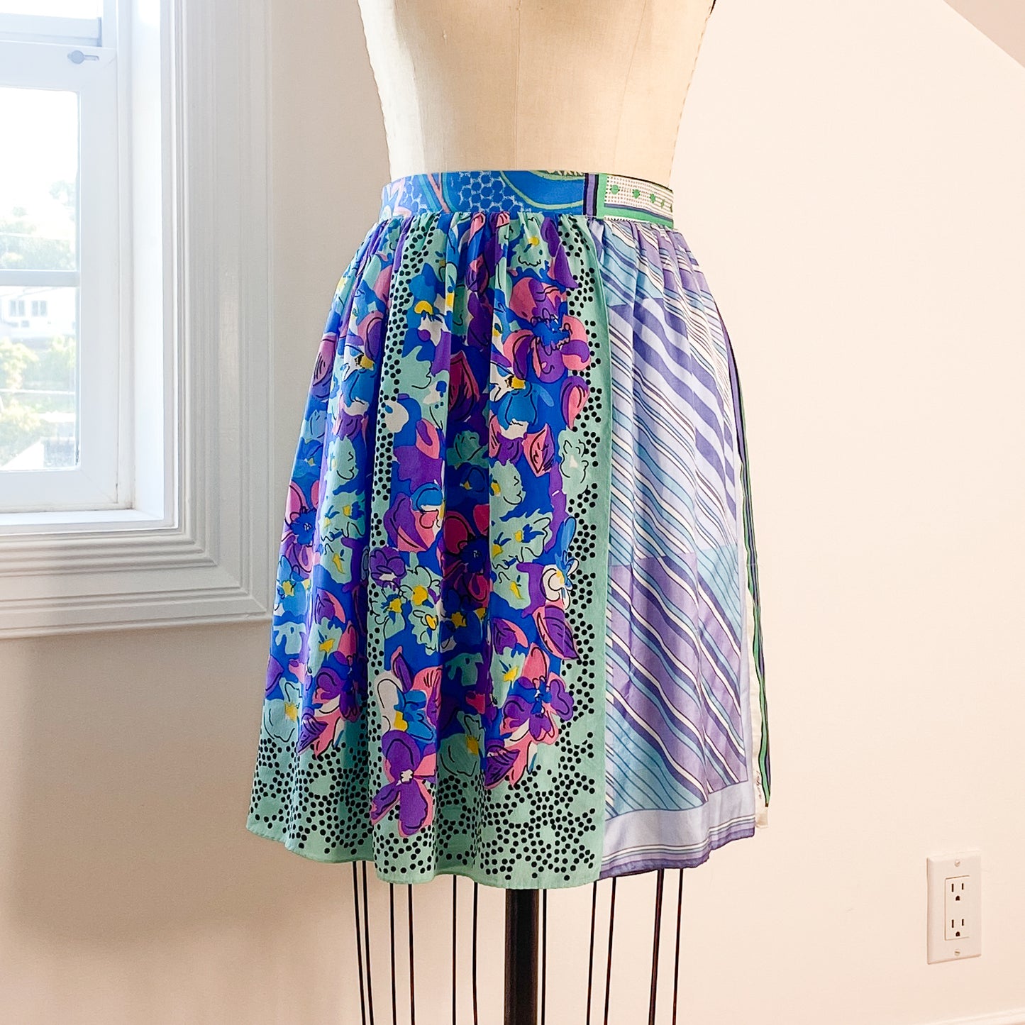 Ellie Wrap Skirt #6 - Size Small - One-of-a-kind - Silk