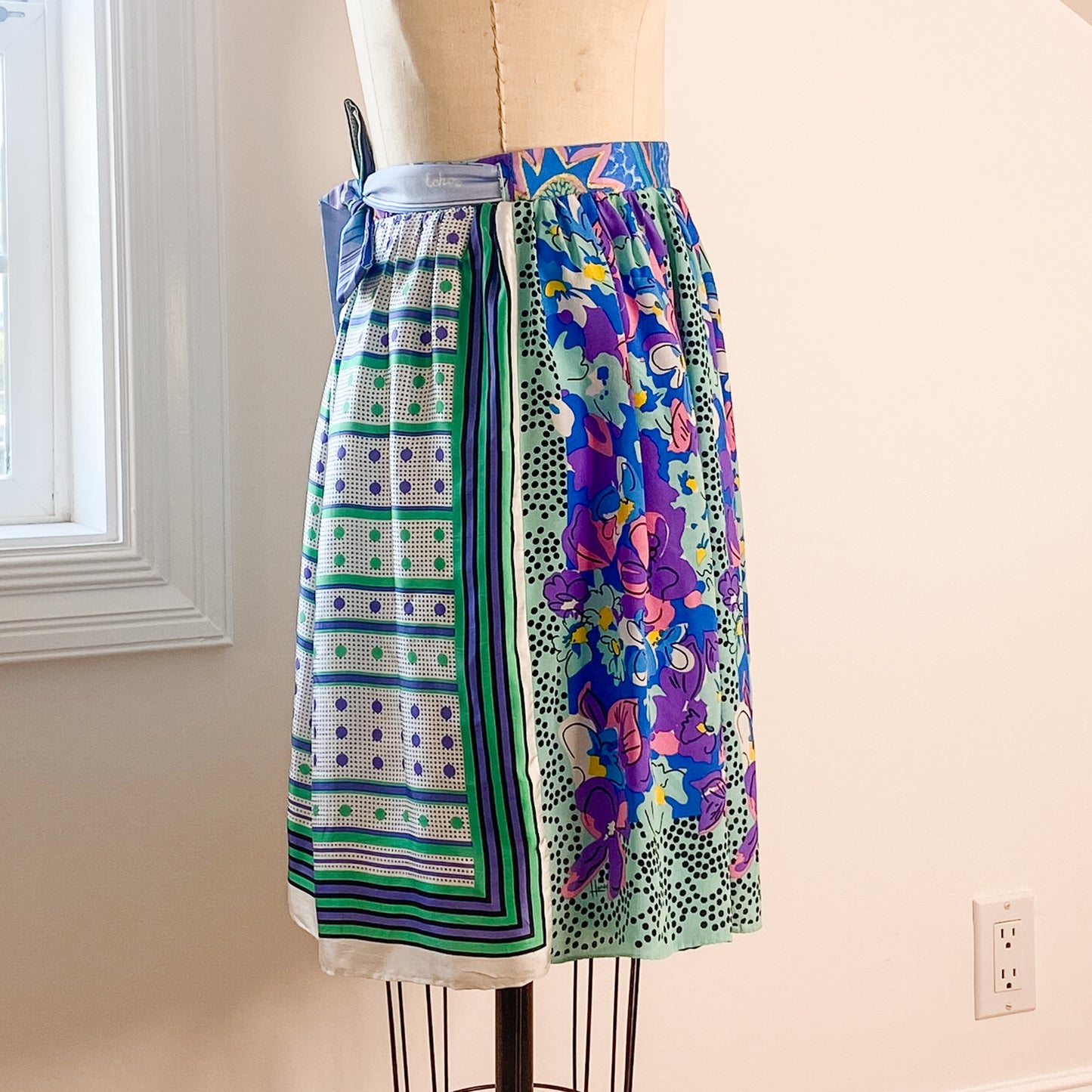 Ellie Wrap Skirt #6 - Size Small - One-of-a-kind - Silk