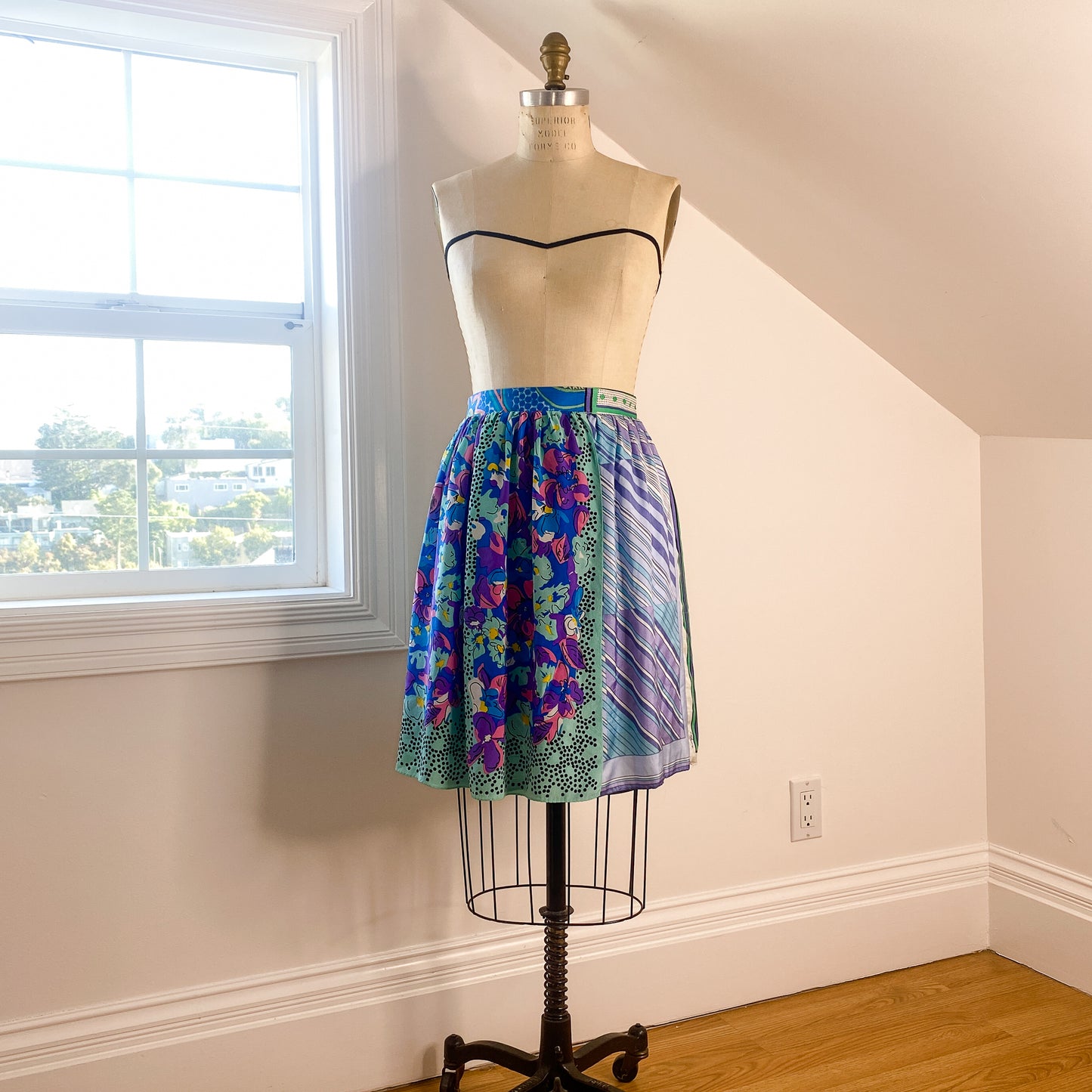 Ellie Wrap Skirt #6 - Size Small - One-of-a-kind - Silk