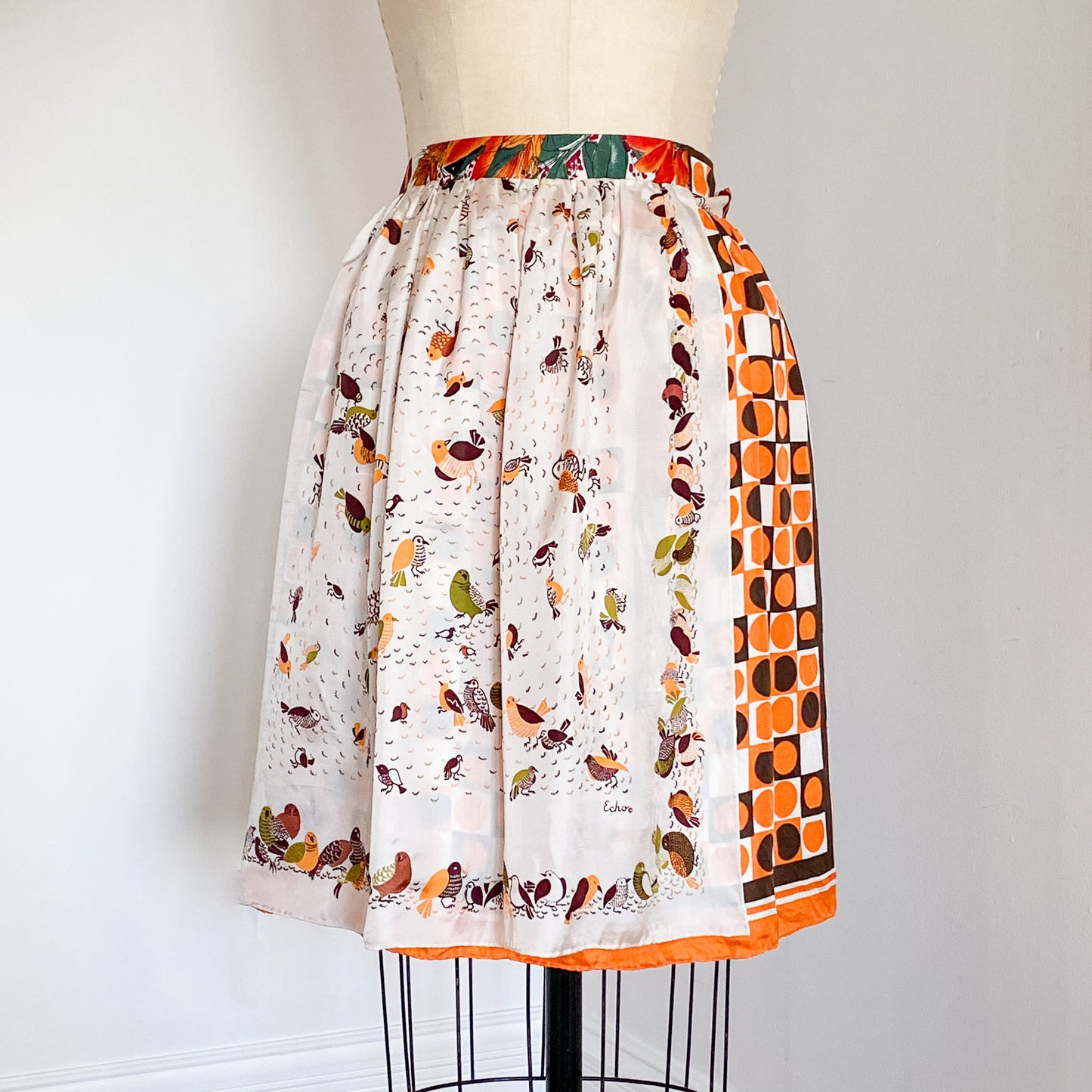 Ellie Wrap Skirt #11 - Size Large - One-of-a-kind - Silk