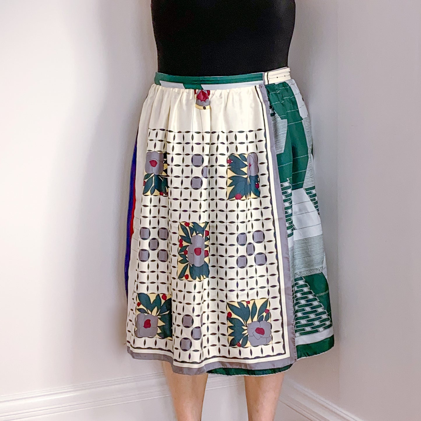 Ellie Wrap Skirt #8 - Size X-Large - One-of-a-Kind - Silk