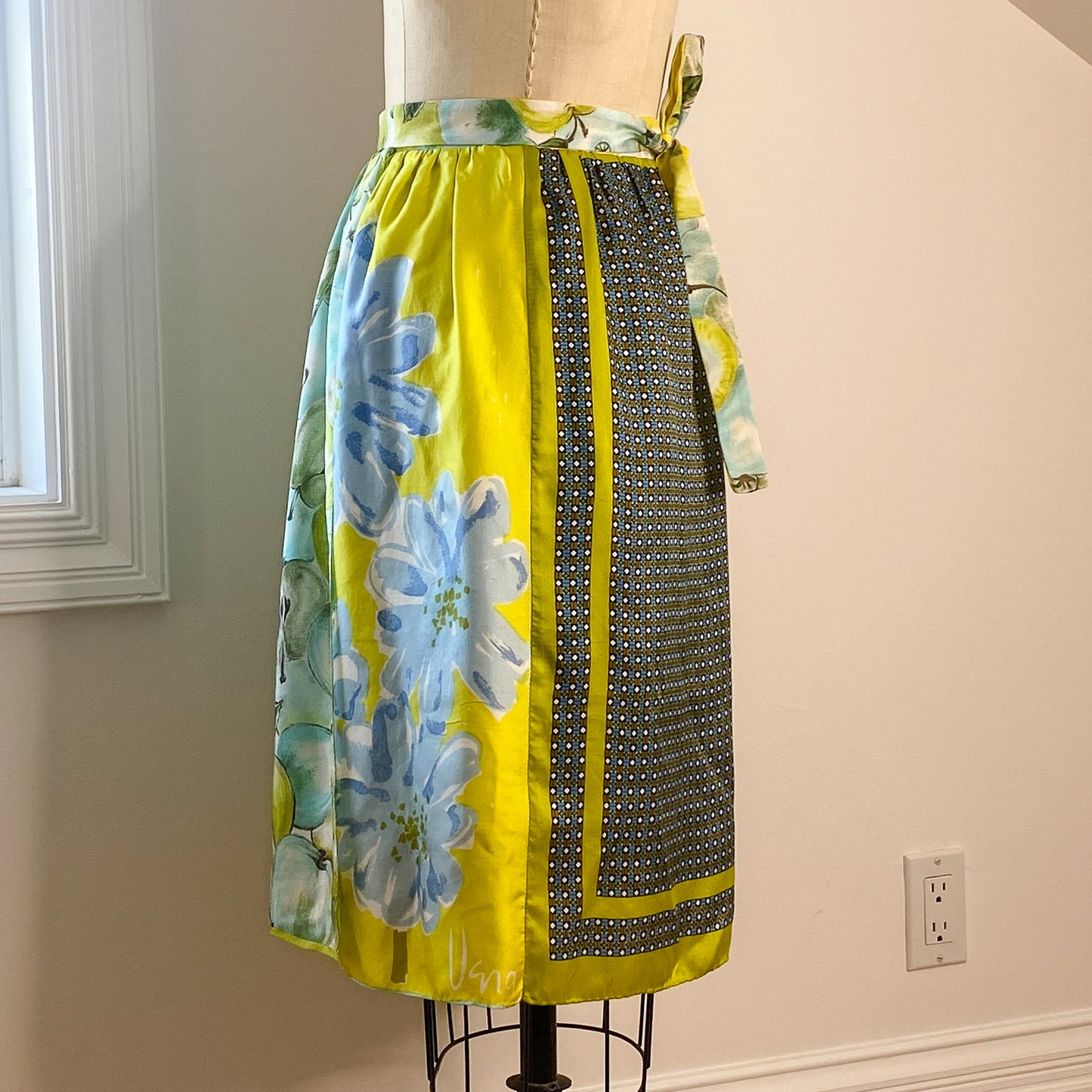 Ellie Wrap Skirt #2 - Size Large - One-of-a-kind - Silk