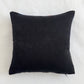 Navy and White Floral Upcycled Scarf Throw Pillow 10"