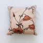 Poppy Floral Print Cushion Upcycled Scarf Throw Pillow 10"