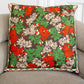 Mushroom print accent pillow 18” Upcycled fabric pillow #2